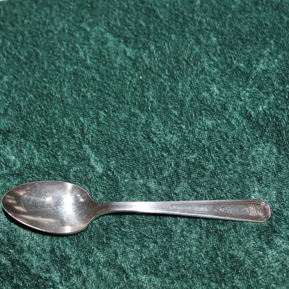 Antique Children's Vintage Silverplate Spoon - Home Decorators - 1900s